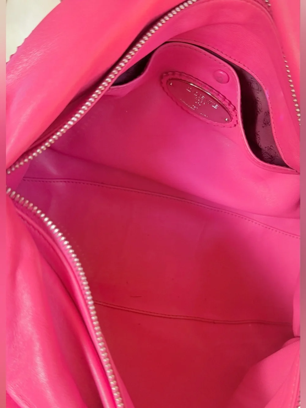 LOEWE Madrid Pink/ Red  2Way Medium Nappa Satchel. RT $ 3998.